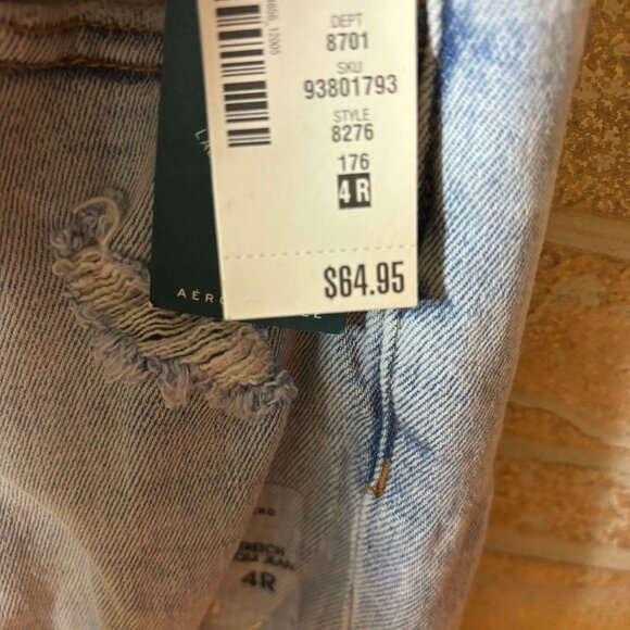 NWT Aeropostale Stretch Mom Jean Real Original Denim Size 4R - Picture 8 of 8